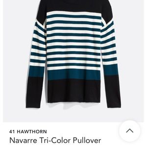 Stitch Fix 41 Hawthorn Tri-color pullover sweater